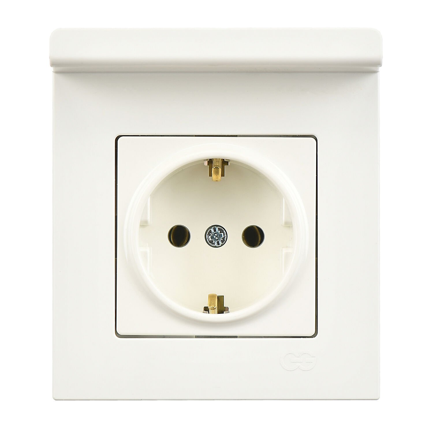 Günsan Valta Fildişi Beyazı Eqona Pratik Telefon Tutucu Topraklı Priz